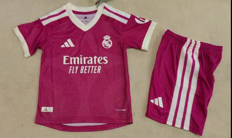 Real Madrid 26/27 Kids Third Soccer Jersey And Shorts (Player)
