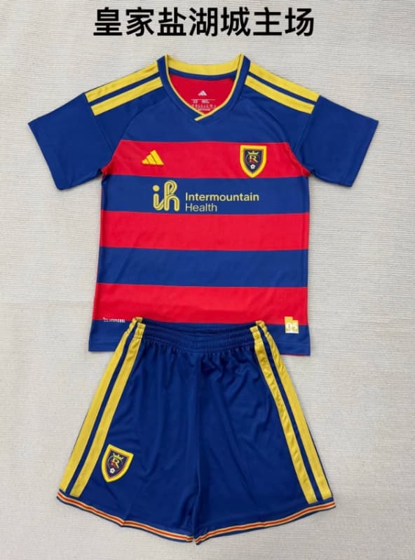 Real Salt Lake 2026 Kids Home Soccer Jersey And Shorts Real Salt Lake 2026 Kids Home Soccer Jersey And Shorts