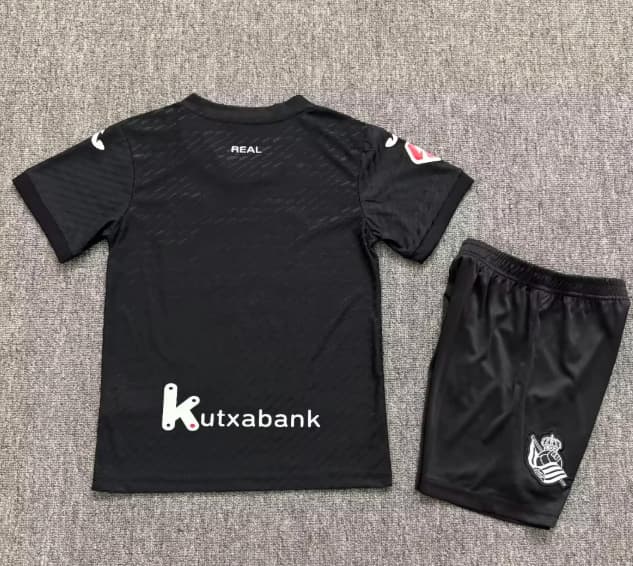 Real Sociedad 26/27 Kids Away Soccer Jersey And Shorts