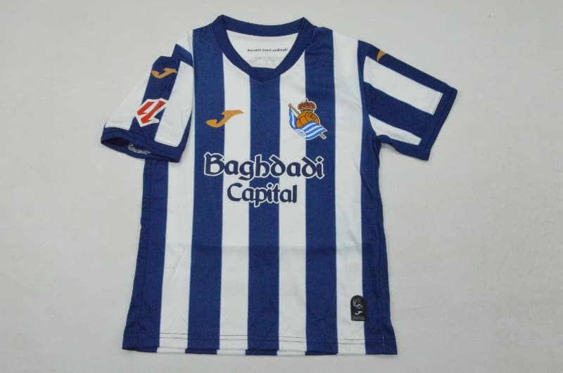 Real Sociedad 26/27 Kids Home Soccer Jersey And Shorts