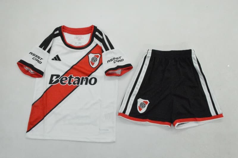 River Plate 2026 Kids Home Soccer Jersey And Shorts River Plate 2026 Kids Home Soccer Jersey And Shorts