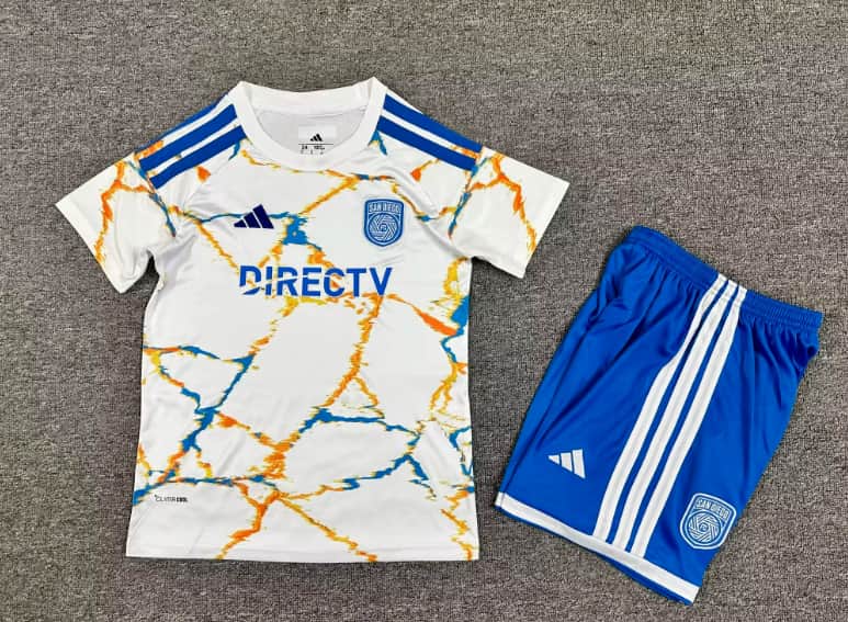 San Diego 2026 Kids Away Soccer Jersey And Shorts San Diego 2026 Kids Away Soccer Jersey And Shorts