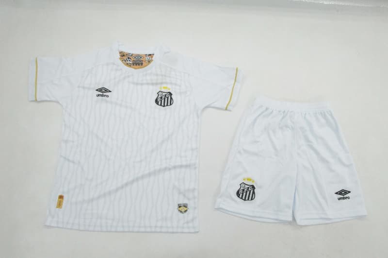 Santos 2026 Kids Home Soccer Jersey And Shorts Santos 2026 Kids Home Soccer Jersey And Shorts