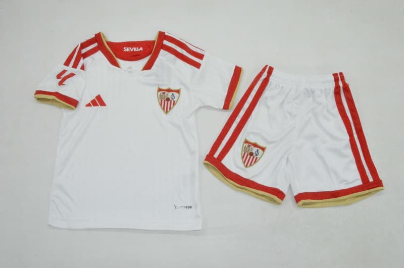 Sevilla 26/27 Kids Home Soccer Jersey And Shorts