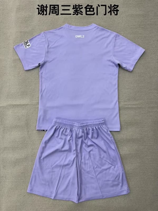 Sheffield Wednesday 26/27 Kids Goalkeeper Purple Soccer Jersey And Shorts