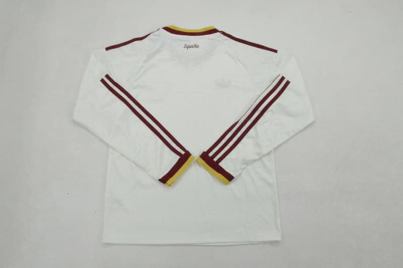 Spain 2026 Kids Away Long Sleeve Soccer Jersey And Shorts 2 Stars