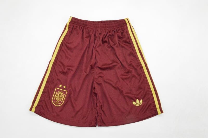 Spain 2026 Kids Away Long Sleeve Soccer Jersey And Shorts 2 Stars