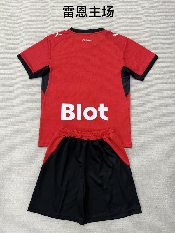 Stade Rennais 26/27 Kids Home Soccer Jersey And Shorts