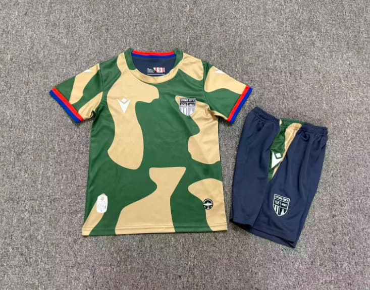 Stoke City 26/27 Kids Away Soccer Jersey And Shorts Stoke City 26/27 Kids Away Soccer Jersey And Shorts