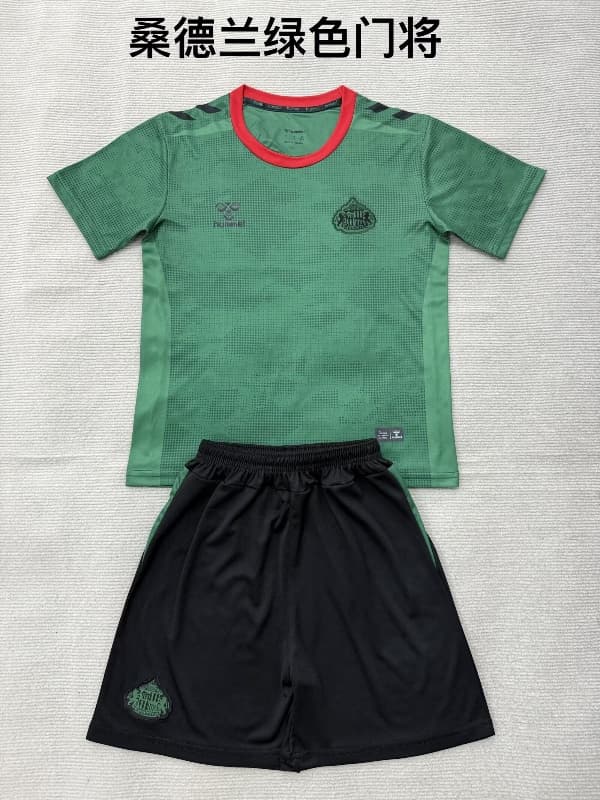 Sunderland 26/27 Kids Goalkeeper Green Soccer Jersey And Shorts Sunderland 26/27 Kids Goalkeeper Green Soccer Jersey And Shorts