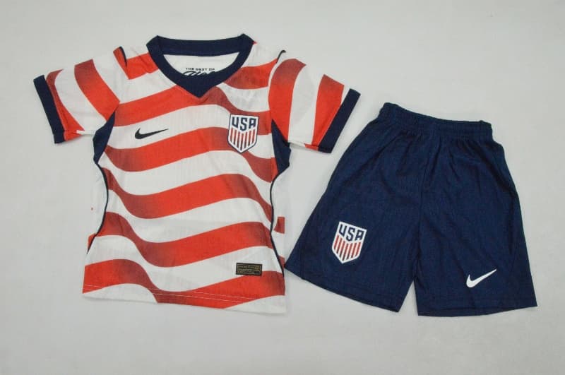 USA 2026 Kids World Cup Home Soccer Jersey And Shorts (Player)