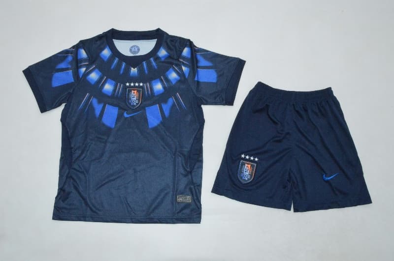 Uruguay 2026 Kids Away Soccer Jersey And Shorts Uruguay 2026 Kids Away Soccer Jersey And Shorts