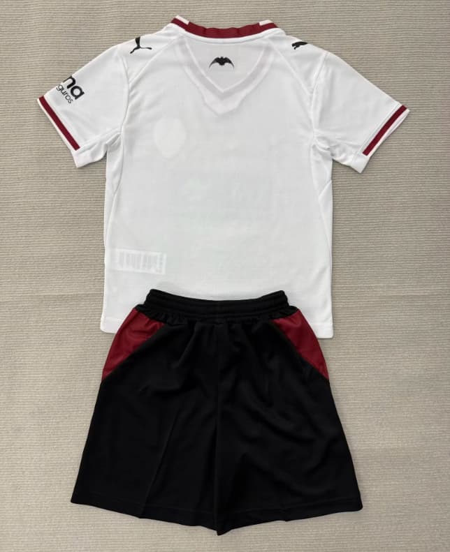 Valencia 26/27 Kids Home Soccer Jersey And Shorts