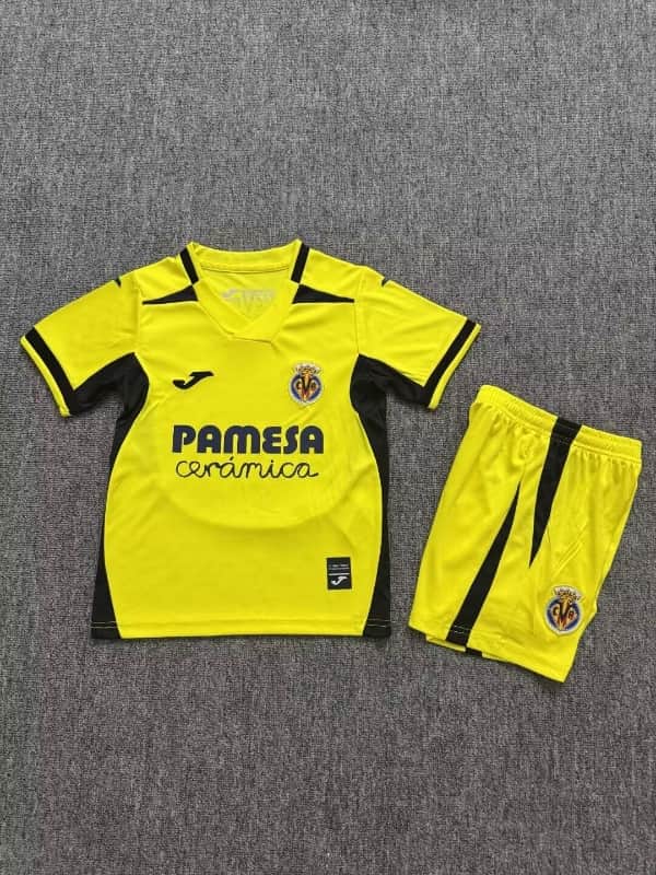 Villarreal 26/27 Kids Home Soccer Jersey And Shorts Villarreal 26/27 Kids Home Soccer Jersey And Shorts
