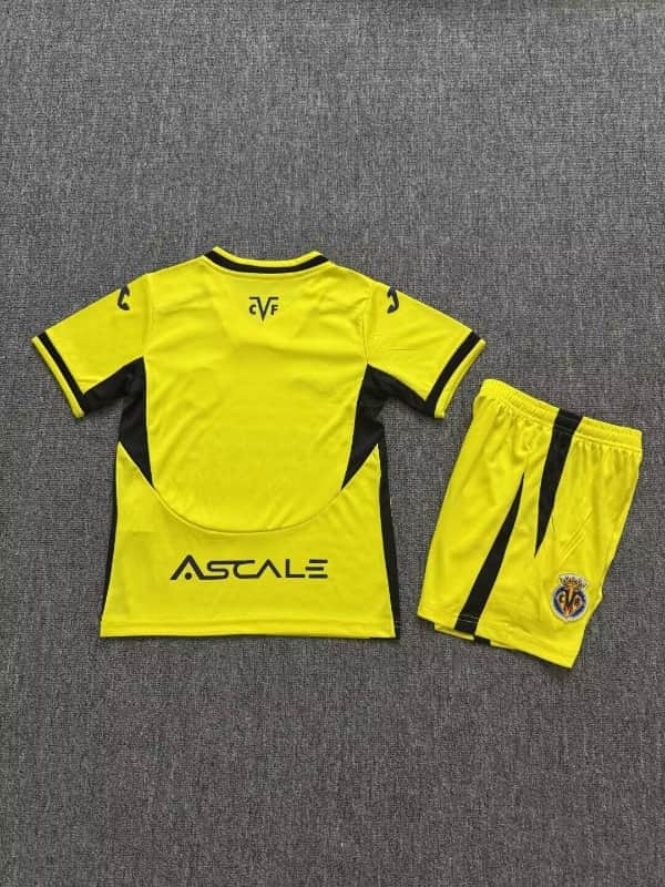 Villarreal 26/27 Kids Home Soccer Jersey And Shorts