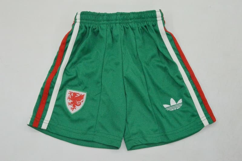 Wales 2026 Kids Away Soccer Jersey And Shorts