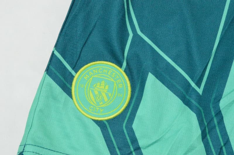 AAA(Thailand) Manchester City 26/27 Goalkeeper Green Soccer Shorts