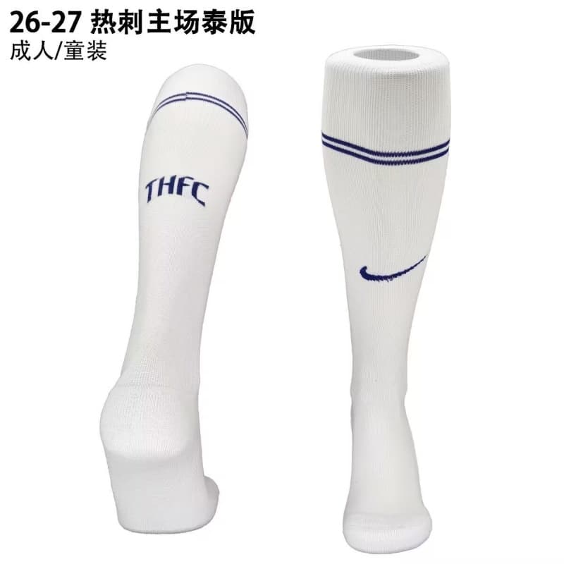 AAA(Thailand) Tottenham Hotspur 26/27 Home Soccer Socks AAA(Thailand) Tottenham Hotspur 26/27 Home Soccer Socks