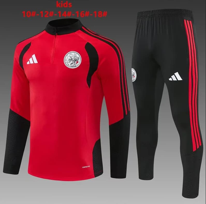 Ajax 26/27 Kids Red Soccer Tracksuit Ajax 26/27 Kids Red Soccer Tracksuit