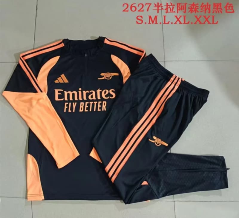 AAA(Thailand) Arsenal 26/27 Black Soccer Tracksuit