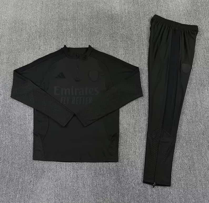 AAA(Thailand) Arsenal 26/27 Black Soccer Tracksuit 02