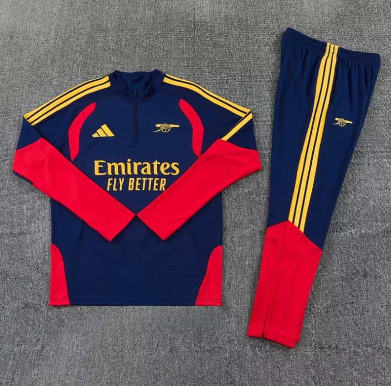 AAA(Thailand) Arsenal 26/27 Dark Blue Soccer Tracksuit