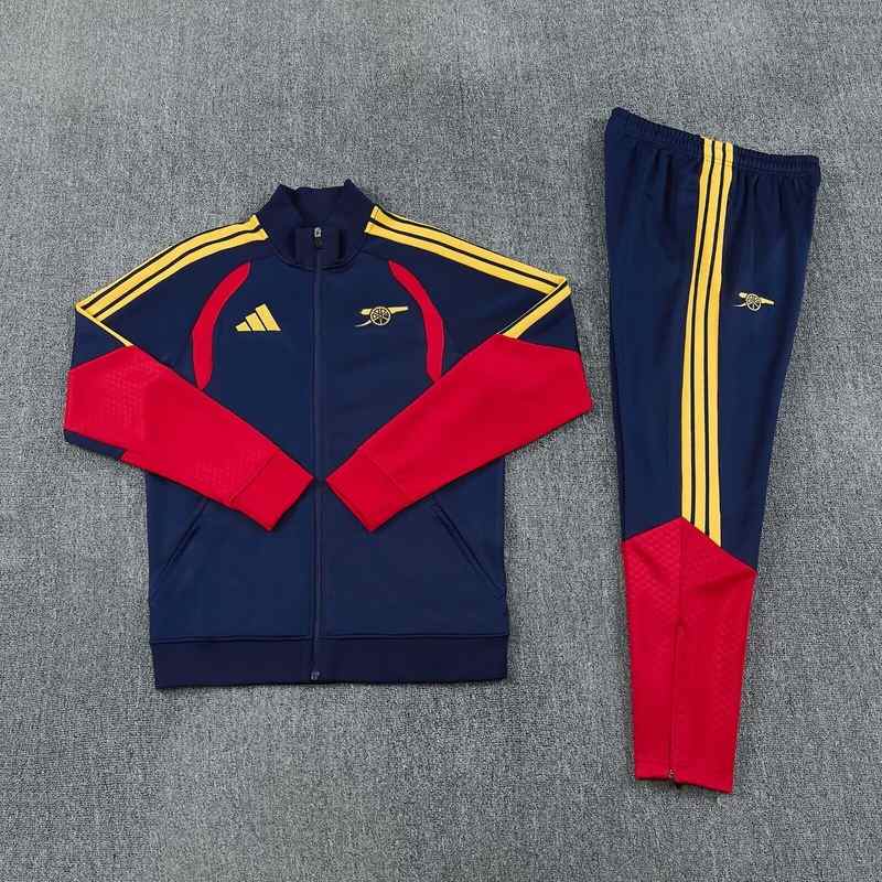 AAA(Thailand) Arsenal 26/27 Dark Blue Soccer Tracksuit 04
