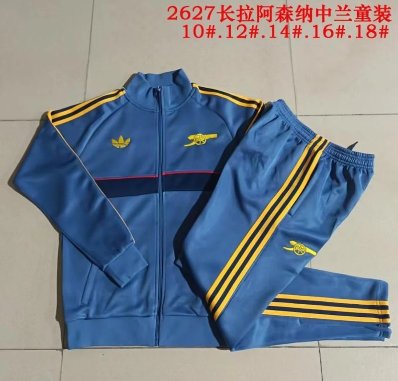 Arsenal 26/27 Kids Blue Soccer Tracksuit