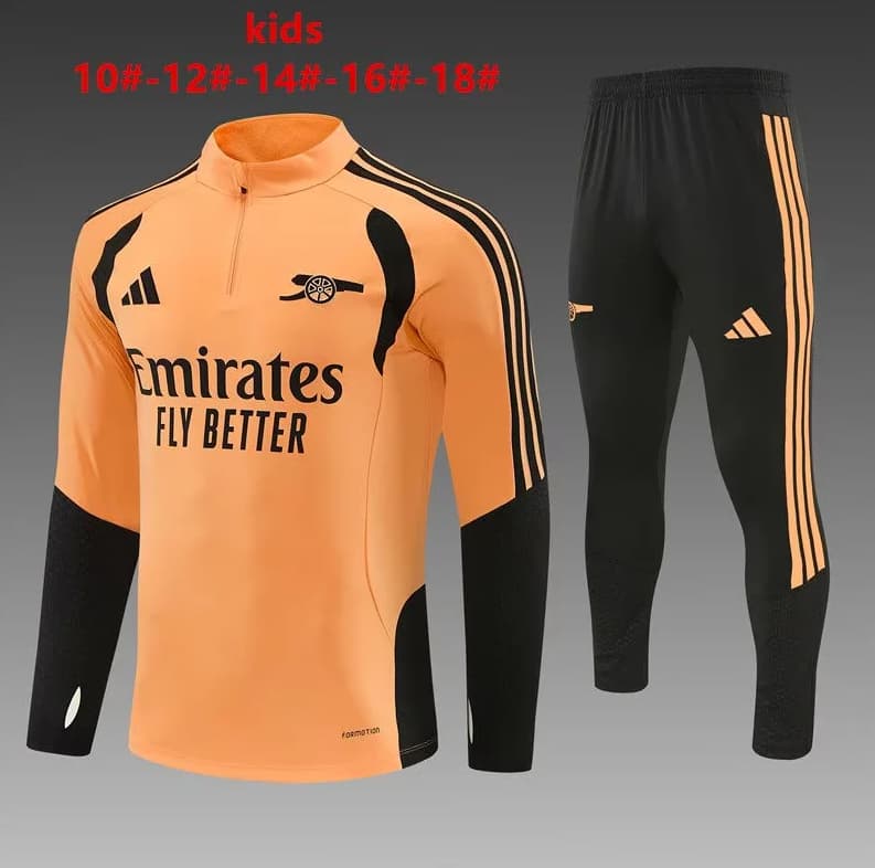 Arsenal 26/27 Kids Orange Soccer Tracksuit