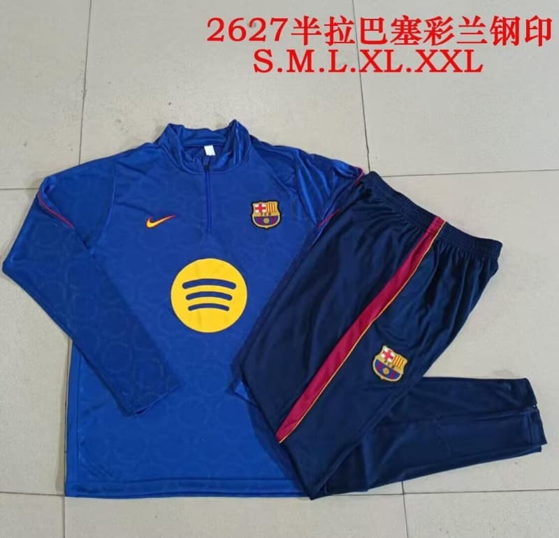 AAA(Thailand) Barcelona 26/27 Blue Soccer Tracksuit