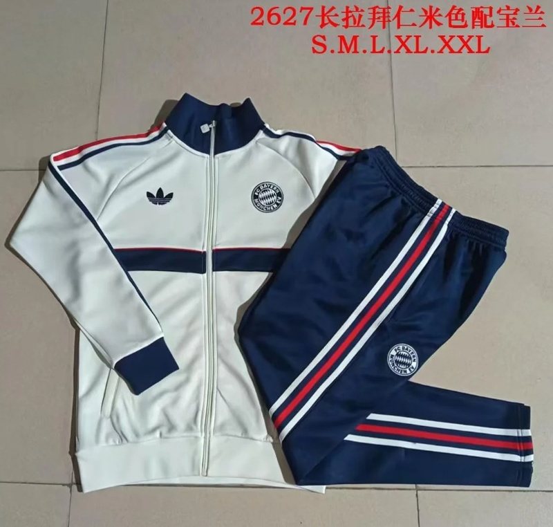 AAA(Thailand) Bayern Munich 26/27 White Soccer Tracksuit 03