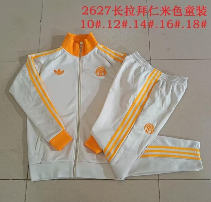 Bayern Munich 26/27 Kids Cream Soccer Tracksuit