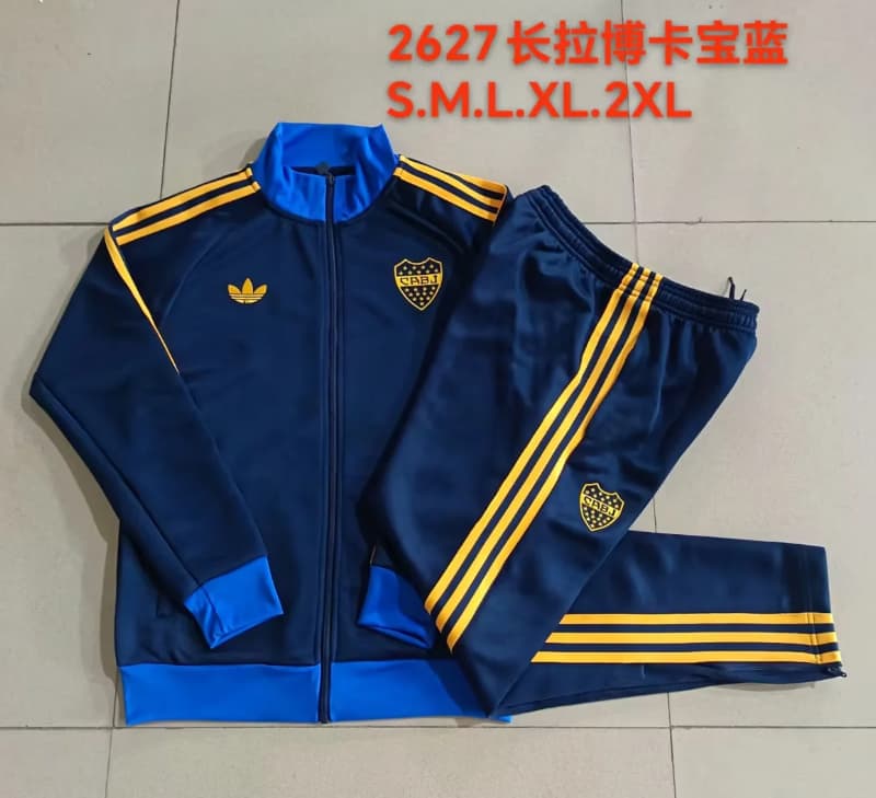 AAA(Thailand) Boca Juniors 2026 Dark Blue Soccer Tracksuit 02 AAA(Thailand) Boca Juniors 2026 Dark Blue Soccer Tracksuit 02