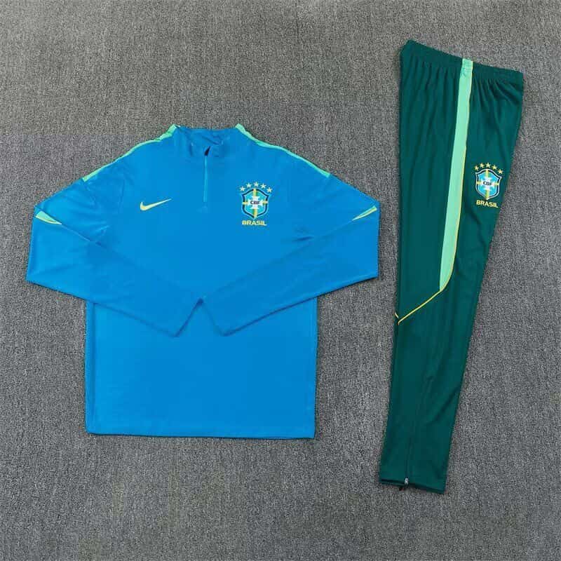 AAA(Thailand) Brazil 2026 Blue Soccer Tracksuit AAA(Thailand) Brazil 2026 Blue Soccer Tracksuit