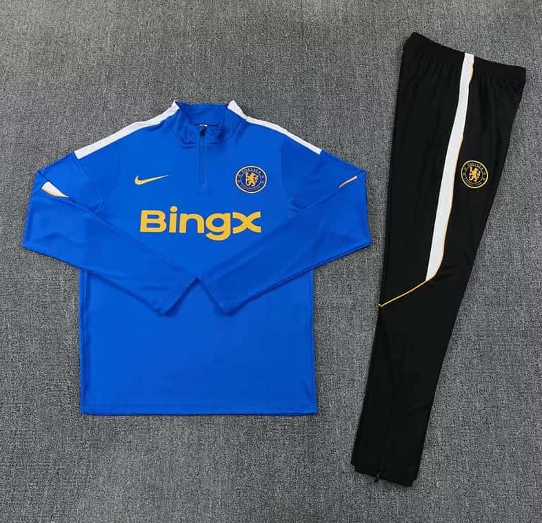 AAA(Thailand) Chelsea 26/27 Blue Soccer Tracksuit 02 AAA(Thailand) Chelsea 26/27 Blue Soccer Tracksuit 02