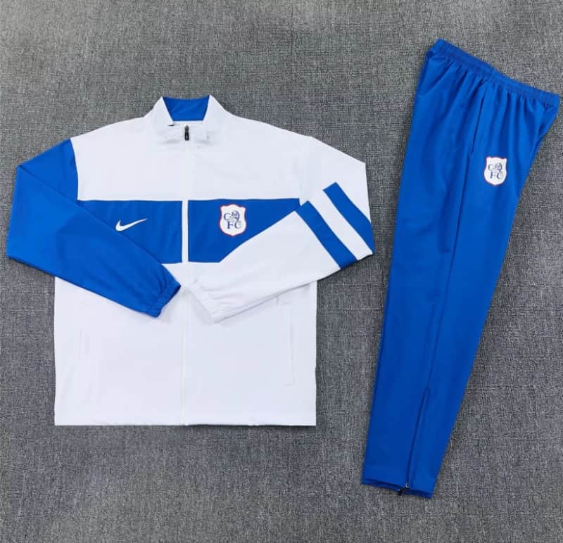 AAA(Thailand) Chelsea 26/27 White Soccer Tracksuit AAA(Thailand) Chelsea 26/27 White Soccer Tracksuit