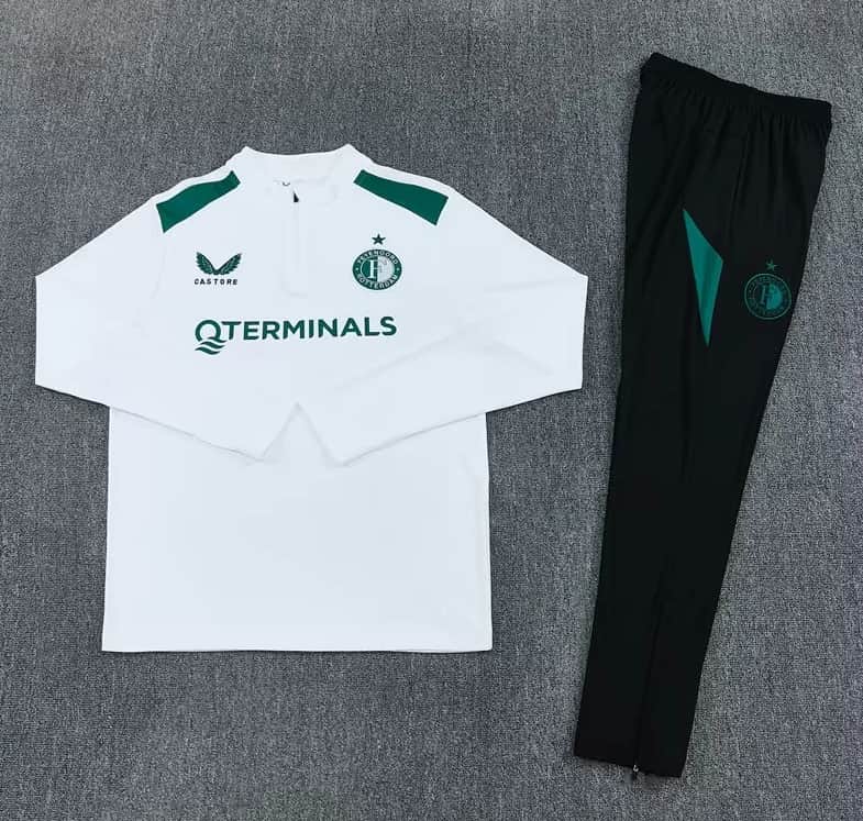 AAA(Thailand) Feyenoord 26/27 White Soccer Tracksuit AAA(Thailand) Feyenoord 26/27 White Soccer Tracksuit