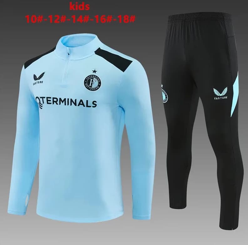 Feyenoord 26/27 Kids Blue Soccer Tracksuit