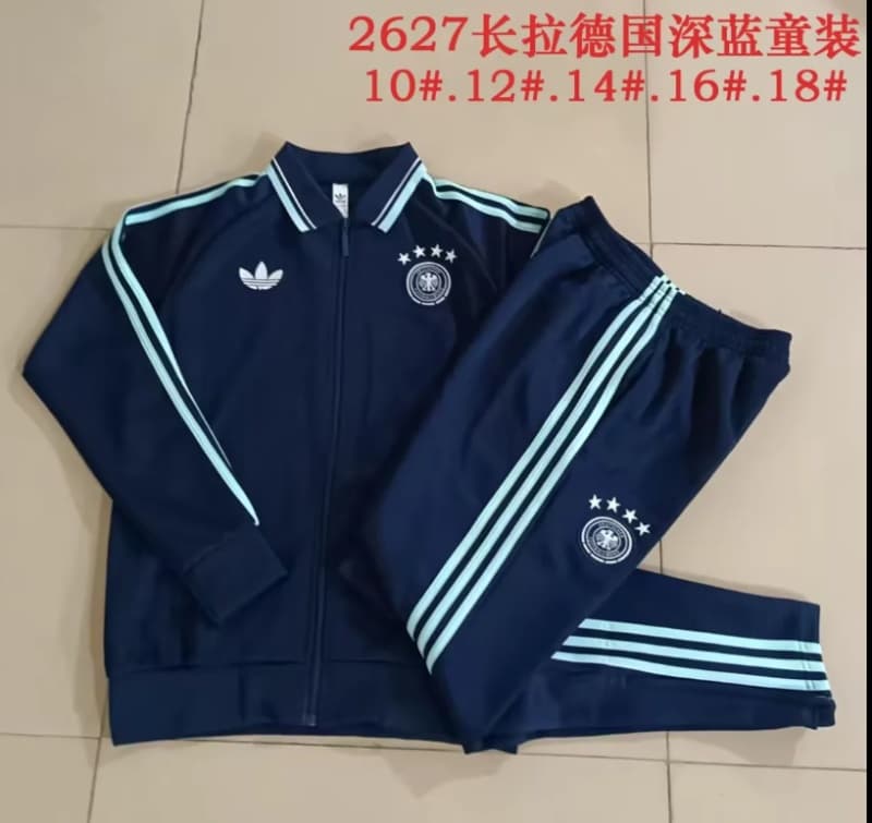 Germany 2026 Kids Dark Blue Soccer Tracksuit