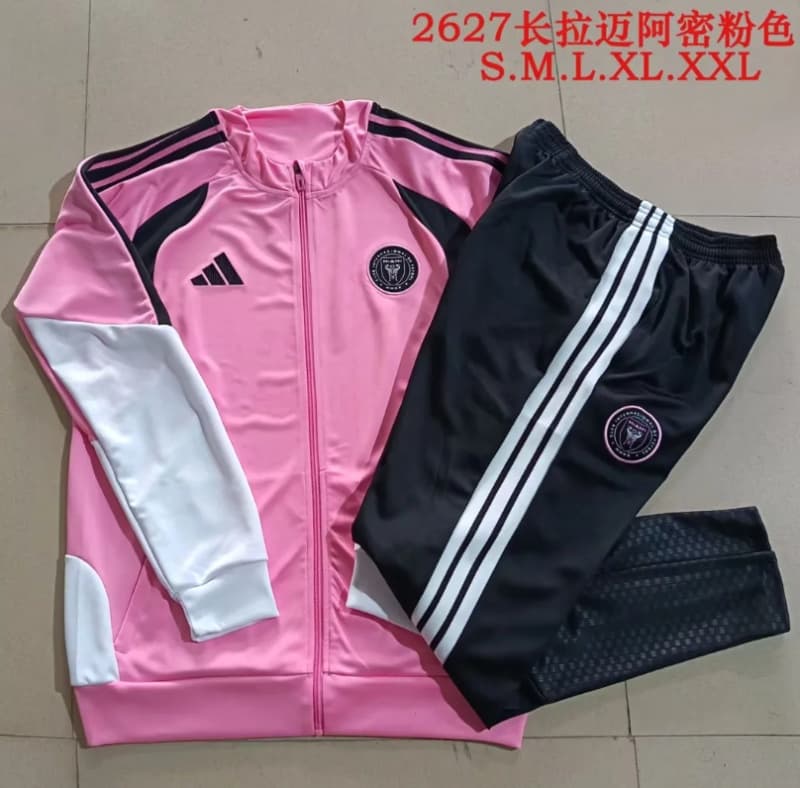 AAA(Thailand) Inter Miami 2026 Pink Soccer Tracksuit AAA(Thailand) Inter Miami 2026 Pink Soccer Tracksuit