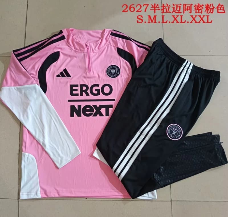 AAA(Thailand) Inter Miami 2026 Pink Soccer Tracksuit 02 AAA(Thailand) Inter Miami 2026 Pink Soccer Tracksuit 02