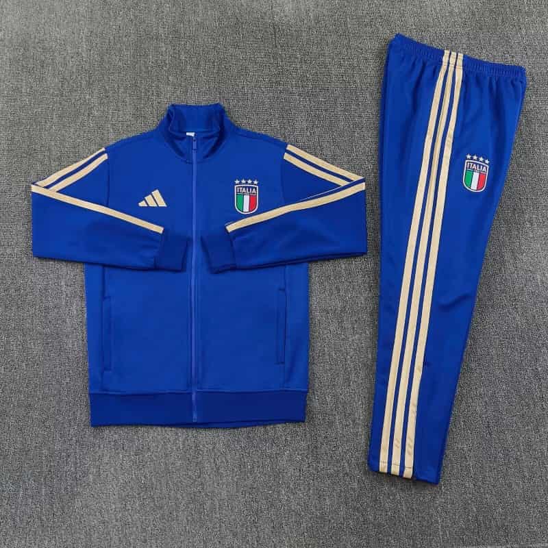 AAA(Thailand) Italy 2026 Blue Soccer Tracksuit AAA(Thailand) Italy 2026 Blue Soccer Tracksuit