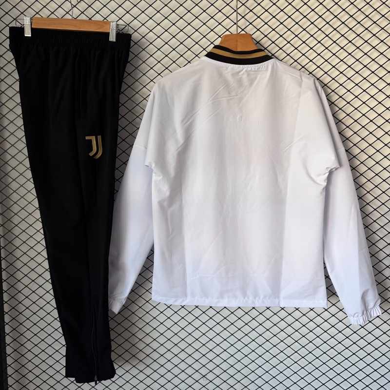 AAA(Thailand) Juventus 26/27 White Soccer Windbreaker Tracksuit 04