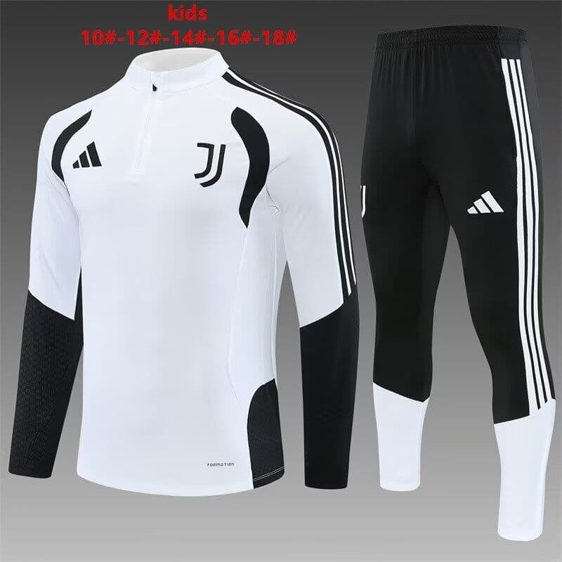 Juventus 26/27 Kids White Soccer Tracksuit 02