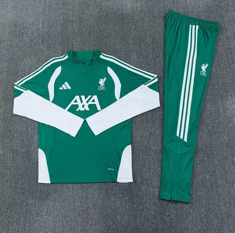 AAA(Thailand) Liverpool 26/27 Green Soccer Tracksuit