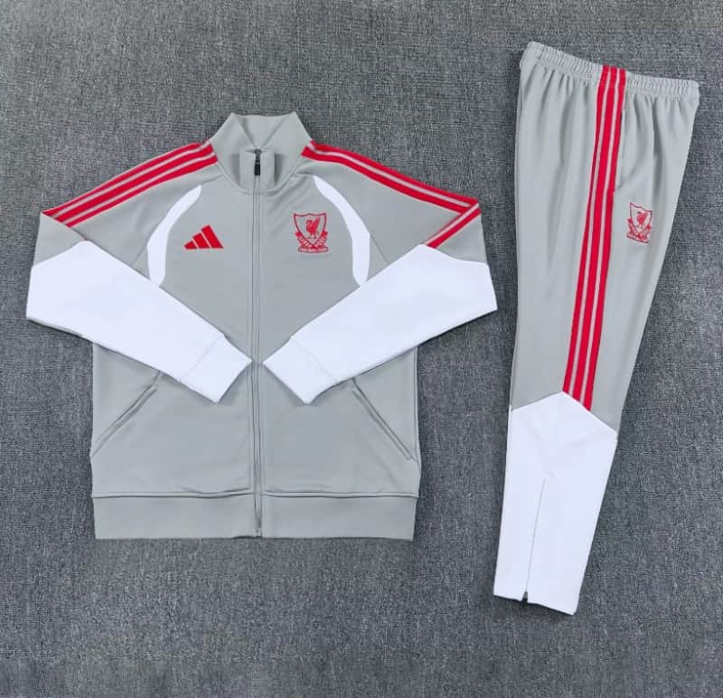 AAA(Thailand) Liverpool 26/27 Grey Soccer Tracksuit 02