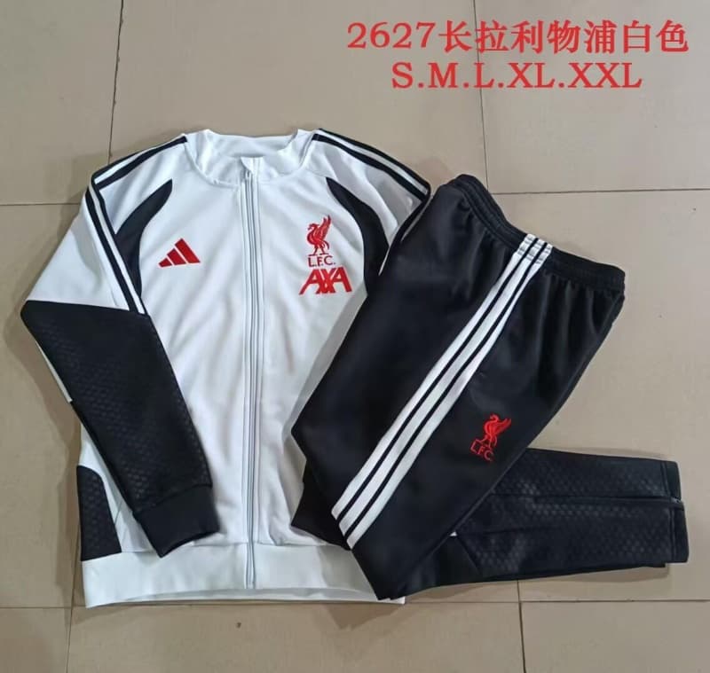 AAA(Thailand) Liverpool 26/27 White Soccer Tracksuit