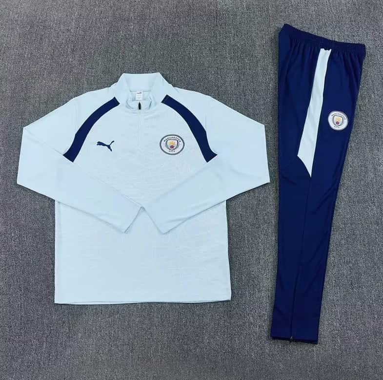 AAA(Thailand) Manchester City 26/27 Light Blue Soccer Tracksuit AAA(Thailand) Manchester City 26/27 Light Blue Soccer Tracksuit