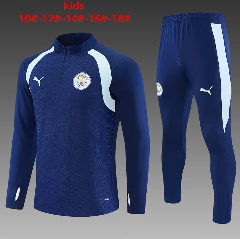Manchester United 26/27 Kids Dark Blue Soccer Tracksuit Manchester United 26/27 Kids Dark Blue Soccer Tracksuit