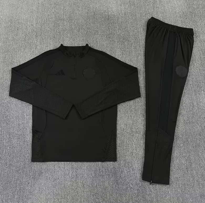 AAA(Thailand) Manchester United 26/27 Black Soccer Tracksuit 03